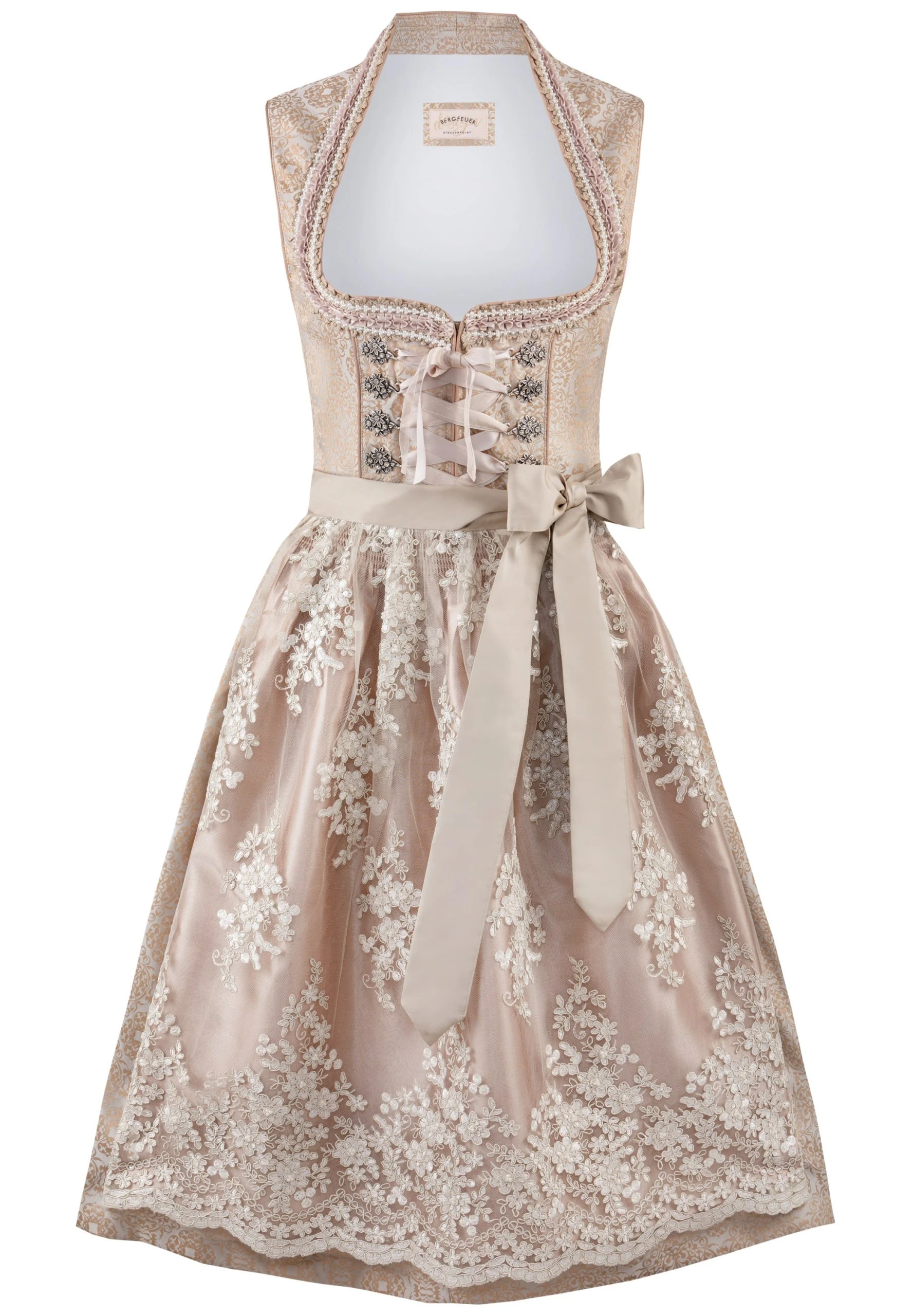 Stockerpoint Midi Dirndl "Gabrielle" In Creme 3 Stockerpoint Midi Dirndl "Gabrielle" In Creme