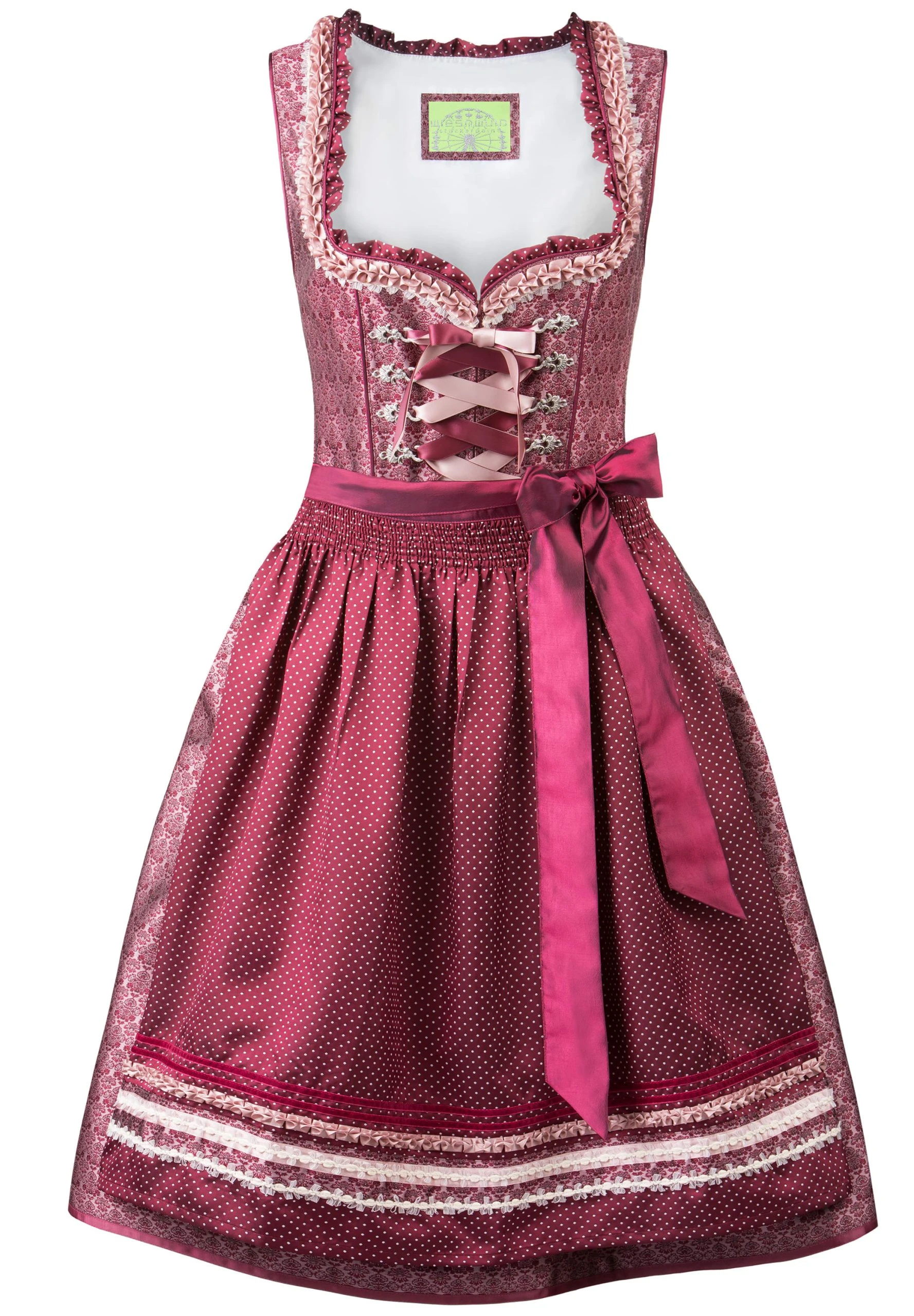 Stockerpoint Midi Dirndl "Giselle" In Bordeaux 3 Stockerpoint Midi Dirndl "Giselle" In Bordeaux