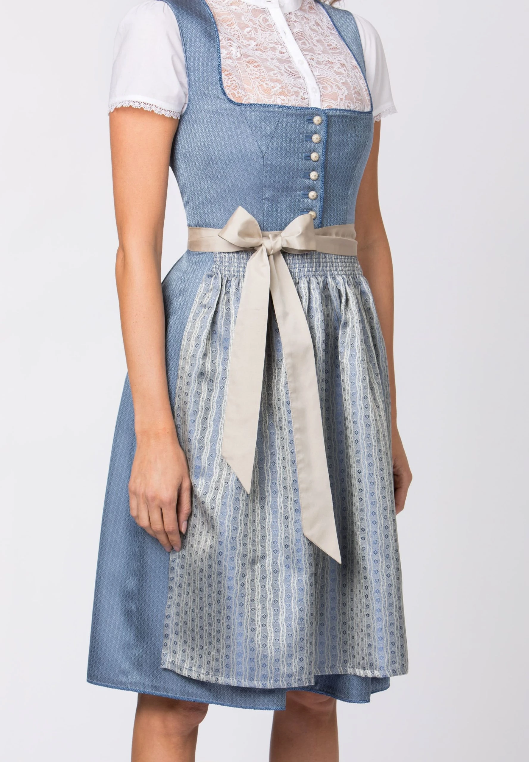 Stockerpoint Midi Dirndl "Irit" In Rauchblau 6 Stockerpoint Midi Dirndl "Irit" In Rauchblau – Bild 4
