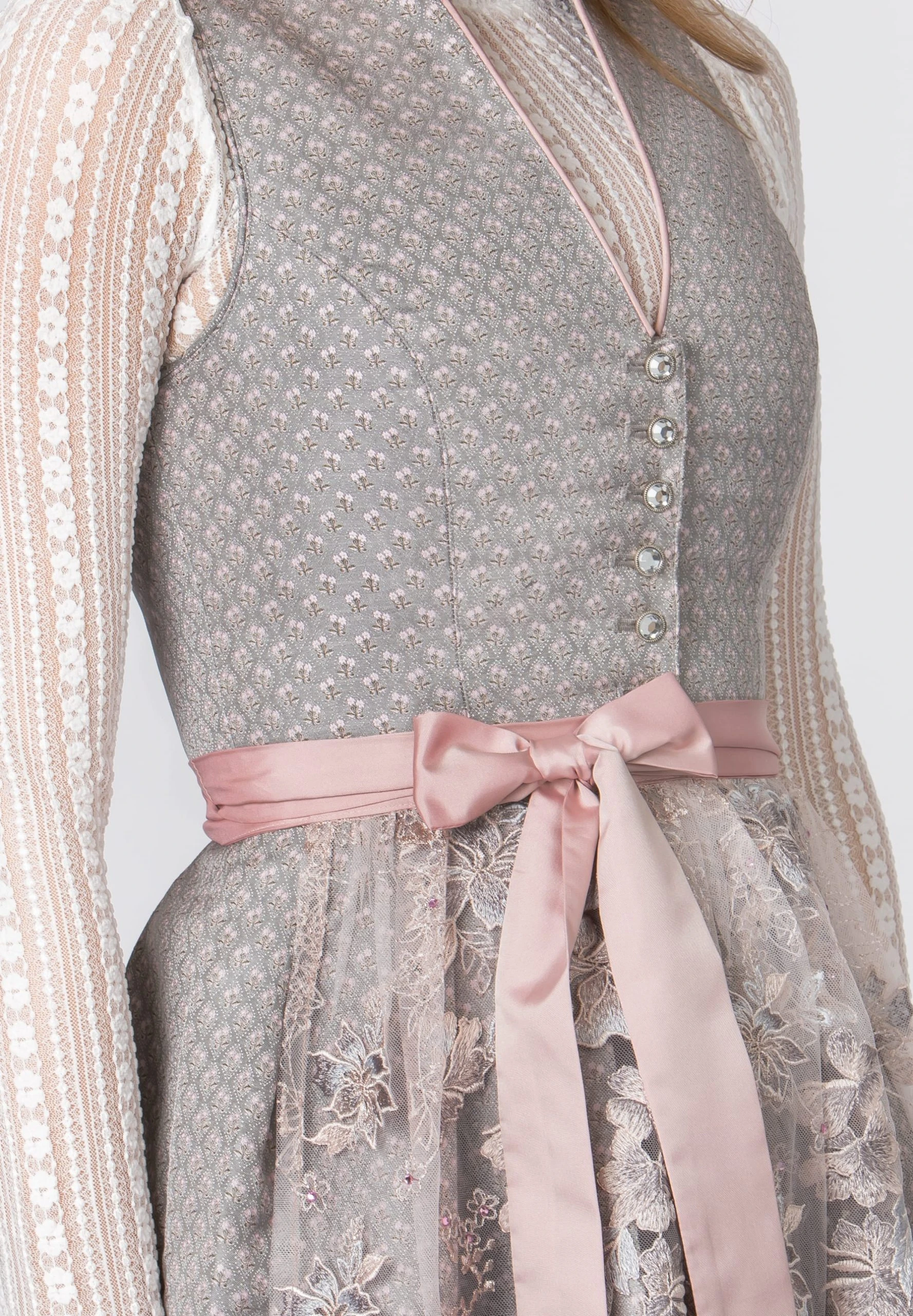 Stockerpoint Midi Dirndl "Madlenka" In Grau 8 Stockerpoint Midi Dirndl "Madlenka" In Grau – Bild 6