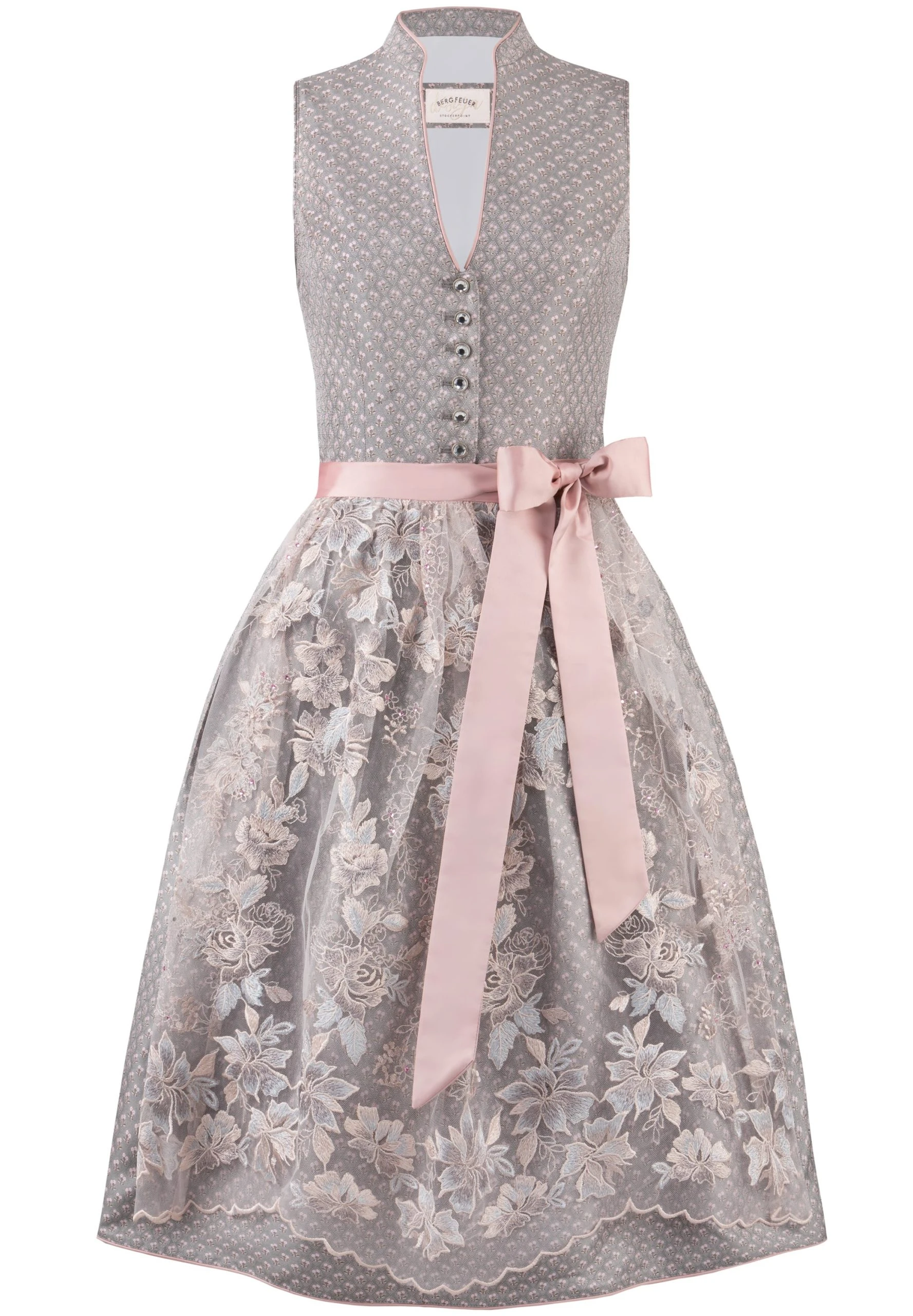 Stockerpoint Midi Dirndl "Madlenka" In Grau 3 Stockerpoint Midi Dirndl "Madlenka" In Grau