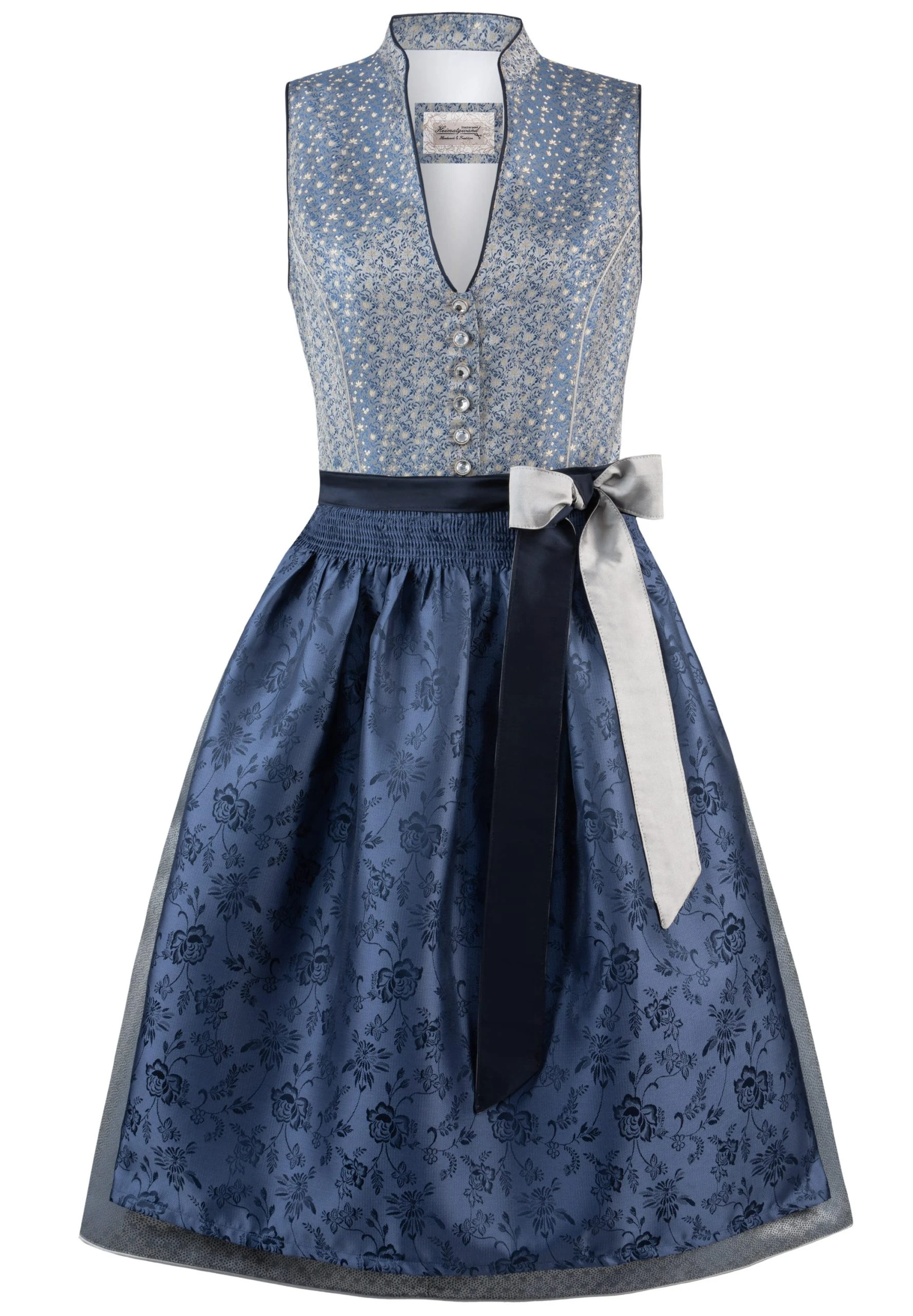 Stockerpoint Midi Dirndl "Ofelia" In Blau 3 Stockerpoint Midi Dirndl "Ofelia" In Blau