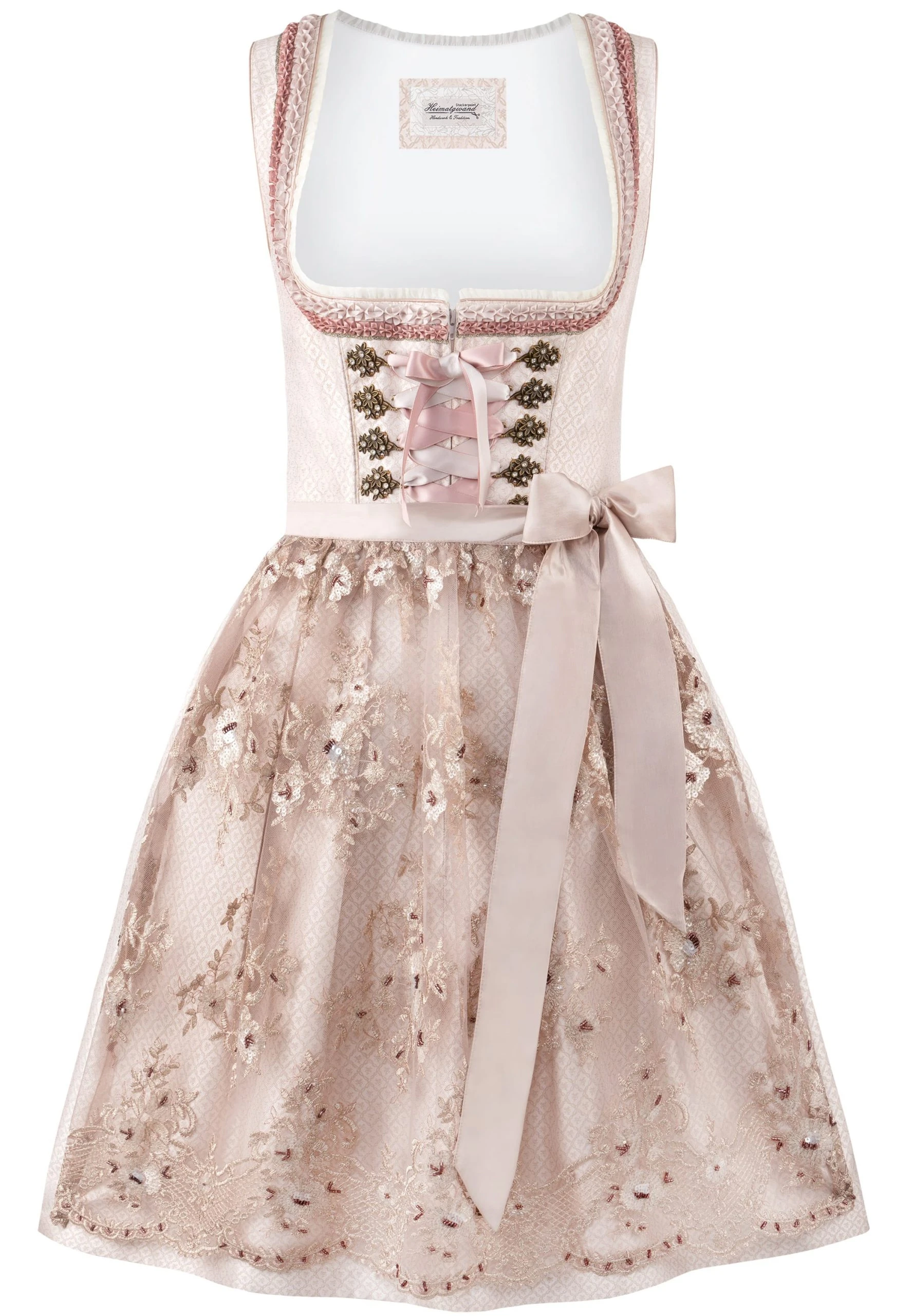 Stockerpoint Mini Dirndl "Finette" In Taupe 3 Stockerpoint Mini Dirndl "Finette" In Taupe