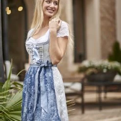 Stockerpoint Mini Dirndl "Nanita" In Rauchblau -Dirndl Geschäft stockerpoint mini dirndl nanita in rauchblau 6