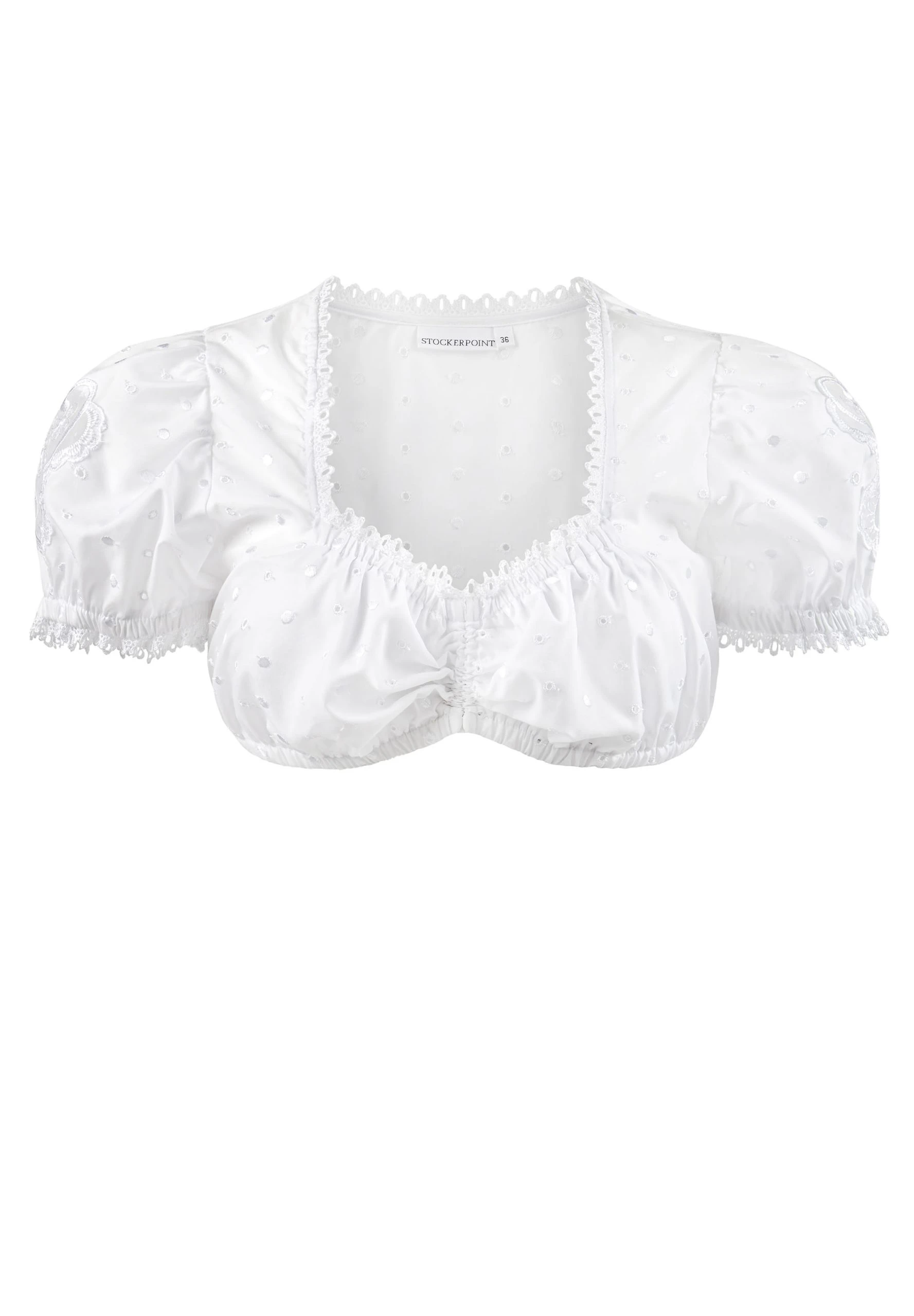Stockerpoint Trachtenbluse "B-3025" In Weiss 4 Stockerpoint Trachtenbluse "B-3025" In Weiss – Bild 2