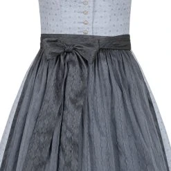 TRAMONTANA Midi Dirndl Mit Seidenschürze In Blau -Dirndl Geschäft tramontana midi dirndl mit seidenschurze in blau 3