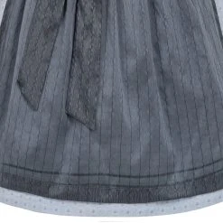 TRAMONTANA Midi Dirndl Mit Seidenschürze In Blau -Dirndl Geschäft tramontana midi dirndl mit seidenschurze in blau 4