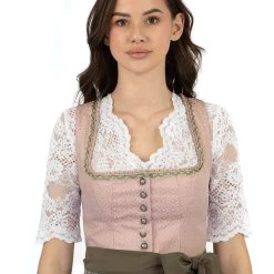 Turi Landhaus Dirndl In Altrosa/ Oliv -Dirndl Geschäft turi landhaus dirndl in altrosa oliv 2
