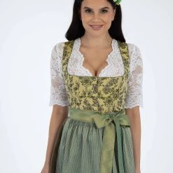Turi Landhaus Dirndl In Gelb/ Grün -Dirndl Geschäft turi landhaus dirndl in gelb grun 2