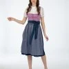 Turi Landhaus Dirndl In Lila/ Dunkelblau 2 Turi Landhaus Dirndl In Lila/ Dunkelblau -Dirndl Geschäft turi landhaus dirndl in lila dunkelblau