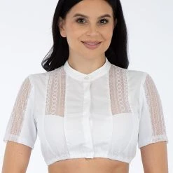 Turi Landhaus Dirndlbluse In Weiß