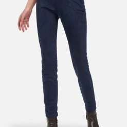 Uta Raasch Hose Fake-Leder-Leggings In Marine