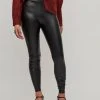 Vila PU Kunstleder Leggings High Waist Stretch Hose Beschichtet VIBARB In Schwarz -Dirndl Geschäft vila pu kunstleder leggings high waist stretch hose beschichtet vibarb in schwarz