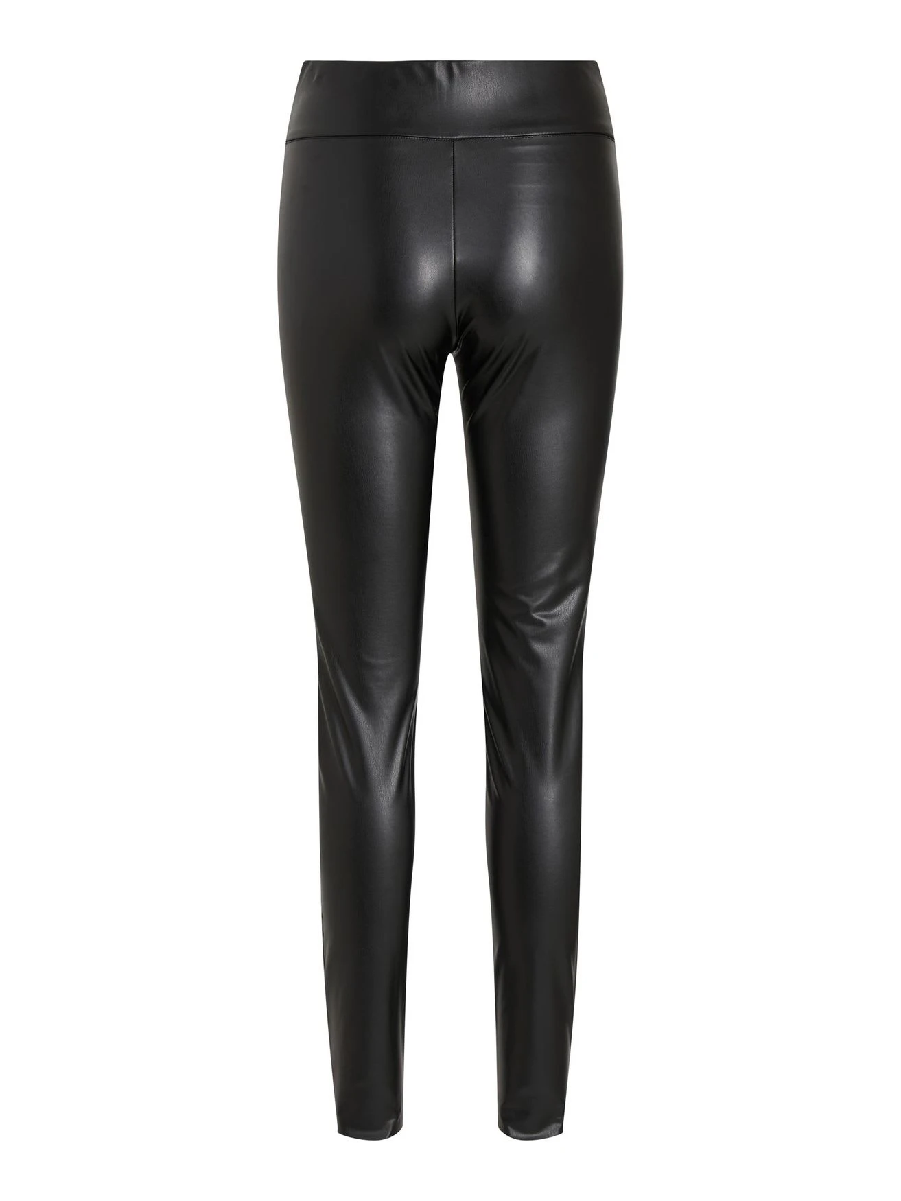 Vila PU Kunstleder Leggings High Waist Stretch Hose Beschichtet VIBARB In Schwarz 8 Vila PU Kunstleder Leggings High Waist Stretch Hose Beschichtet VIBARB In Schwarz – Bild 6