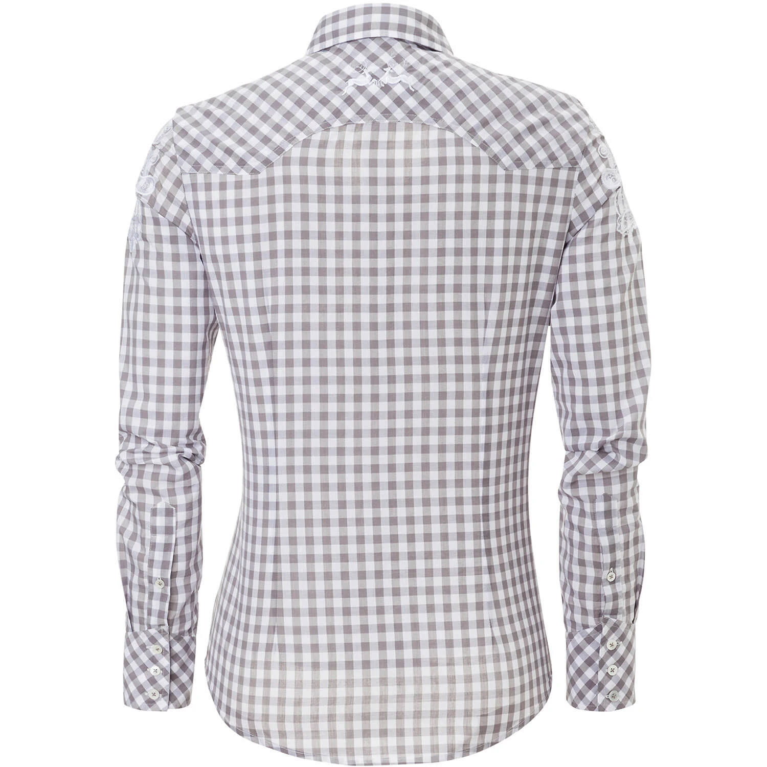 Wiesnkönig Bluse Cornelia In Hellgrau 4 Wiesnkönig Bluse Cornelia In Hellgrau – Bild 2