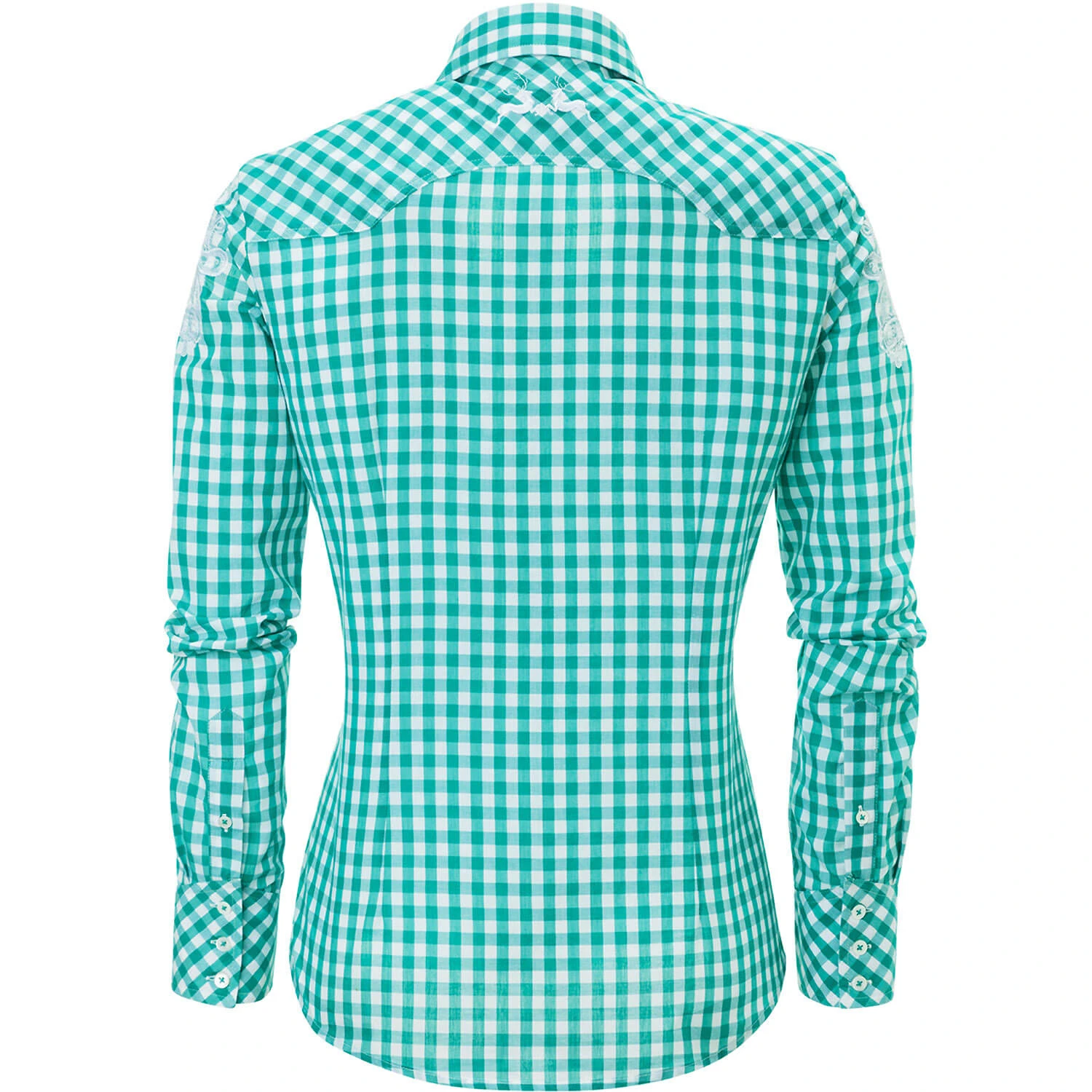 Wiesnkönig Bluse Cornelia In Türkis 4 Wiesnkönig Bluse Cornelia In Türkis – Bild 2