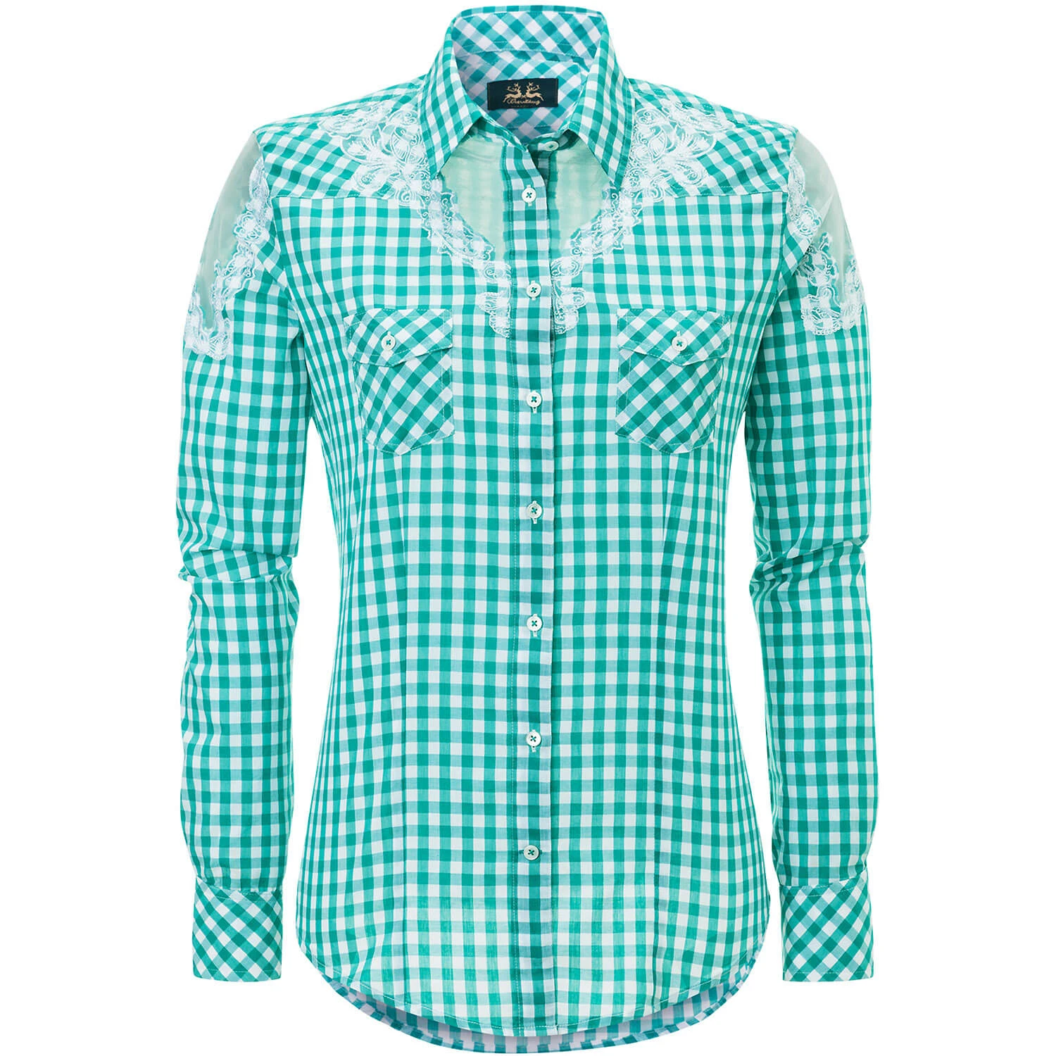 Wiesnkönig Bluse Cornelia In Türkis 3 Wiesnkönig Bluse Cornelia In Türkis