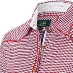 Wiesnkönig Bluse Liliane In Rot -Dirndl Geschäft wiesnkonig bluse liliane in rot 4
