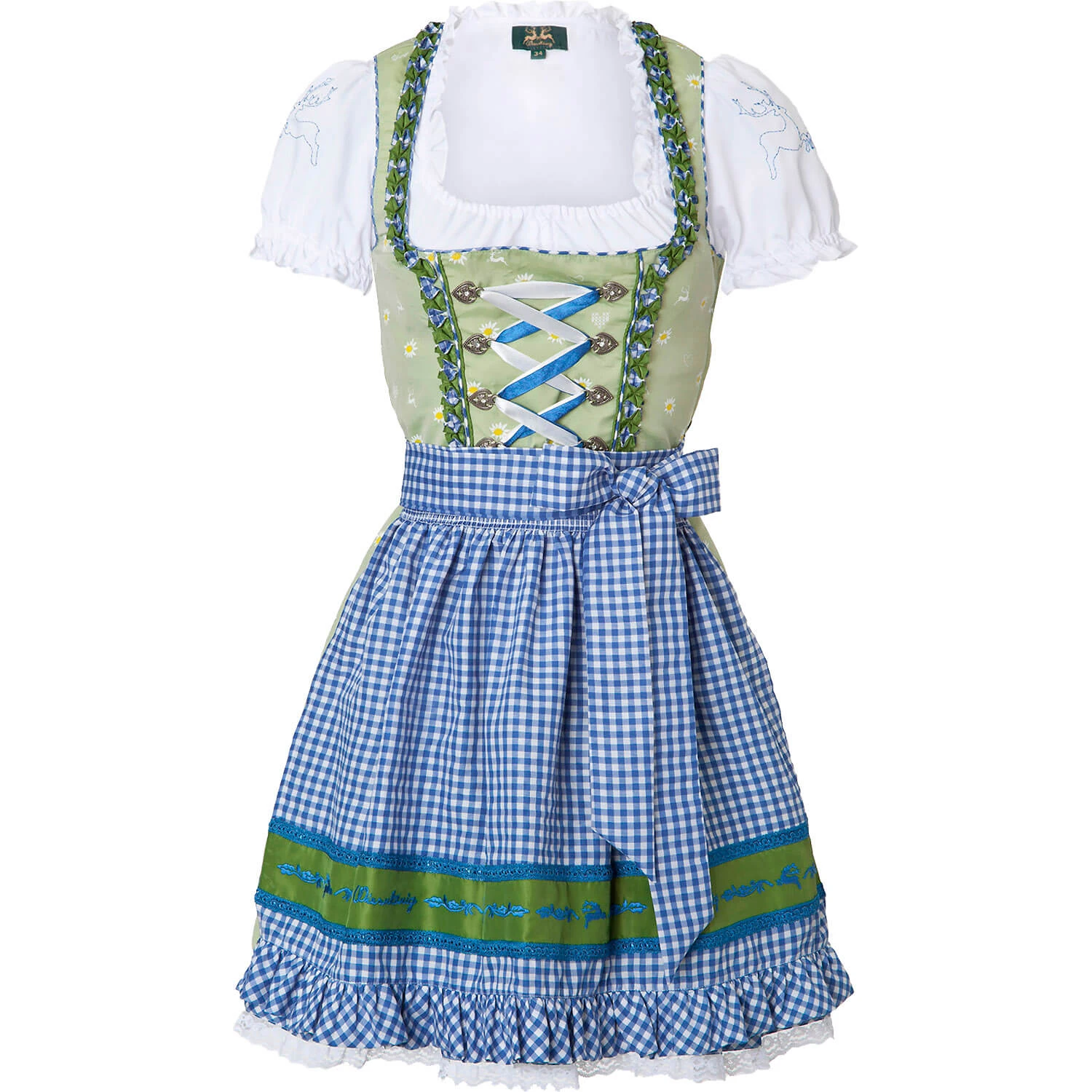 Wiesnkönig Dirndl Adelheid In Hellgrün 3 Wiesnkönig Dirndl Adelheid In Hellgrün