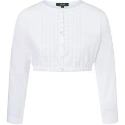 Wiesnkönig Dirndlbluse Merit 3/4 Arm K20 In Weiß